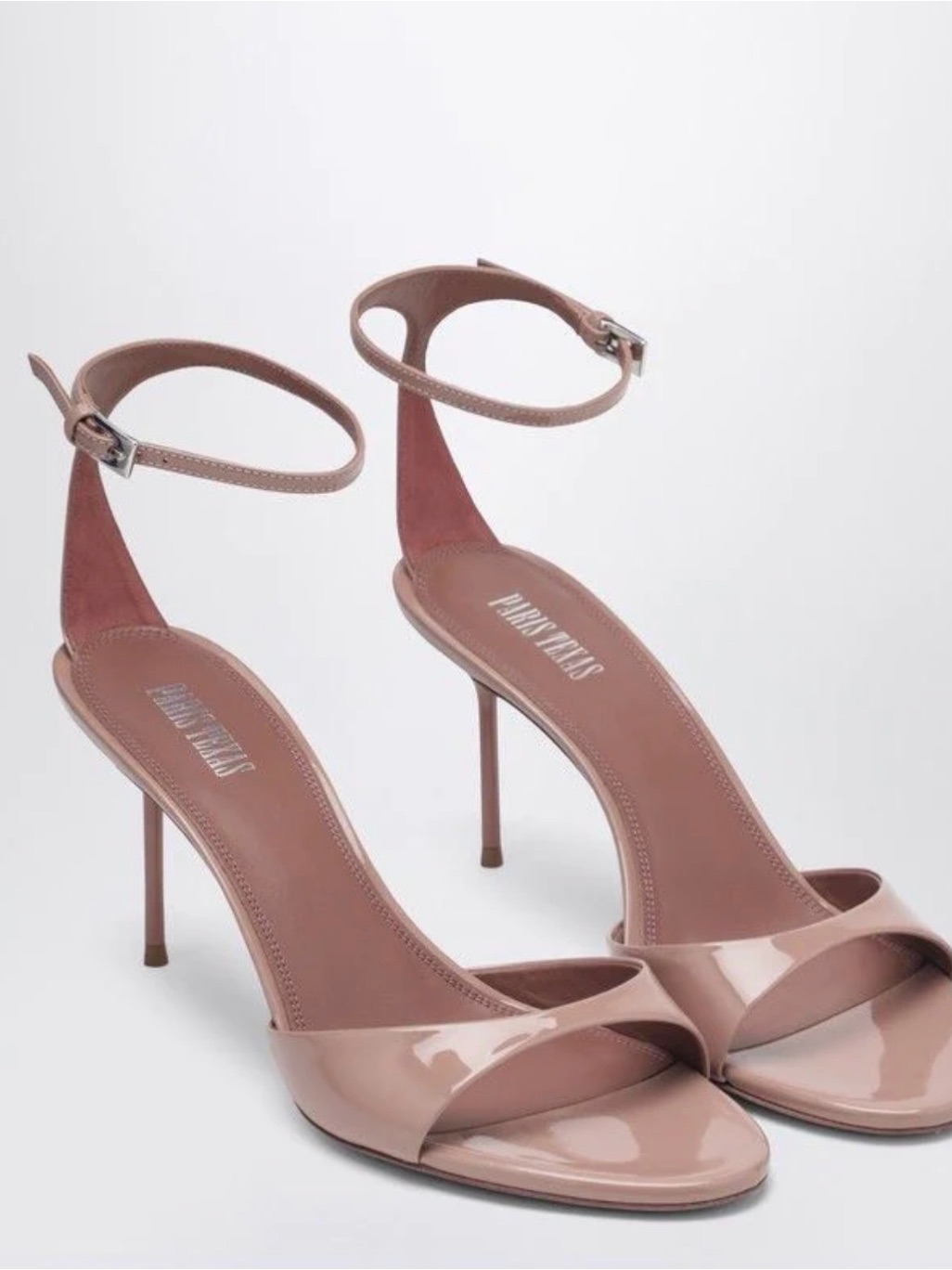 Paris Texas Lidia 90 Ankle-Strap Sandals (Patent Leather In Pink)